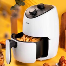 JATA JEFR1223 freidora Sencillo 2 L Independiente 1000 W Freidora de aire caliente Negro, Blanco
