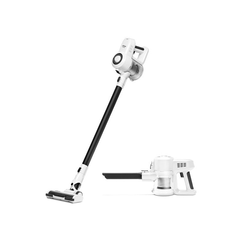 Ufesa 81405765 aspiradora de pie y escoba eléctrica Aspiradora escoba 2 en 1 Batería Secar HEPA Sin bolsa 13,5 W Negro, Blanco