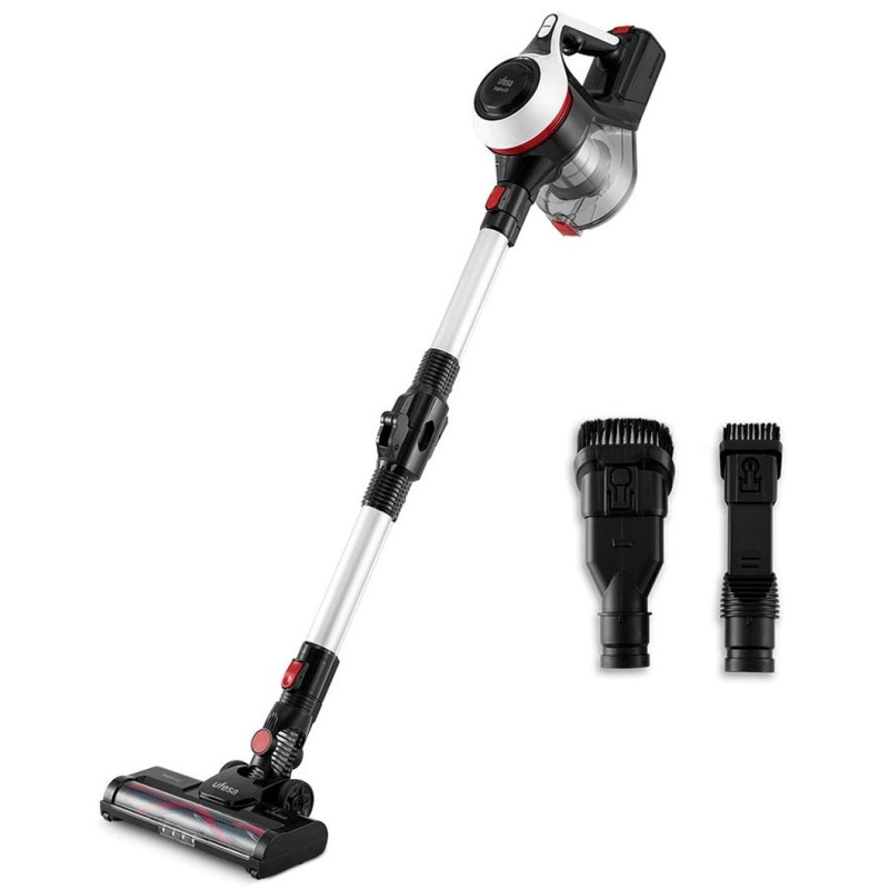 Ufesa Inspire U3 Digital Aspiradora escoba 2 en 1 Corriente alterna Secar Sin bolsa 0,8 L 130 W Negro, Rojo, Blanco 2 Ah