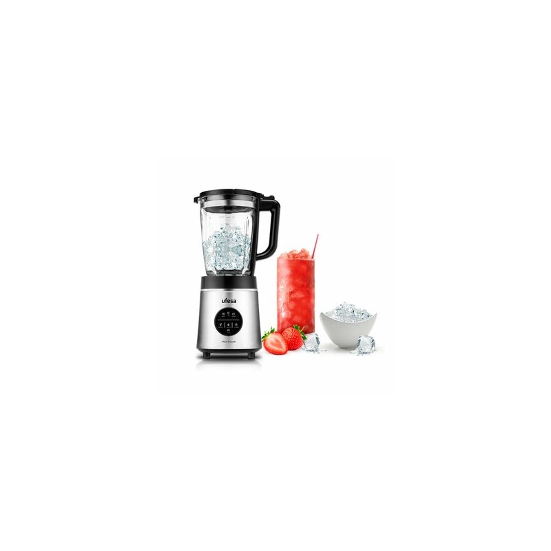 Ufesa Rock Crystal 1,75 L Batidora de vaso 1800 W Negro, Acero inoxidable