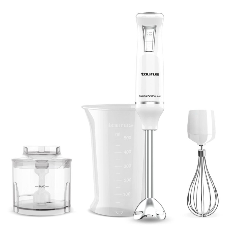 Taurus BAPI 750 Pure Plus Inox Batidora de inmersión 750 W Blanco