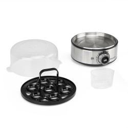 Orbegozo CU 5200 cuecehuevos 7 huevos 400 W Negro, Acero inoxidable