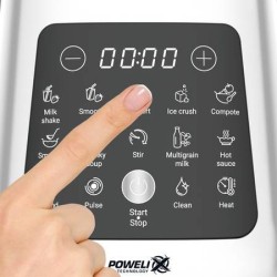 Moulinex LM835D 1,75 L Batidora de vaso 1400 W Negro, Metálico, Transparente
