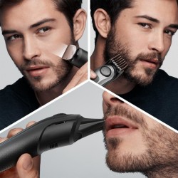 Braun All-in-one MGK7320 Batería 2,1 cm Mojado y seco Negro, Gris