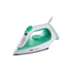 Braun TexStyle 1 SI 1040 GR Plancha a vapor Suela de cerámica 2000 W Verde, Blanco