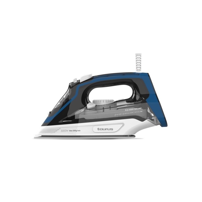 Taurus FIJI 3000 CERAMIC Plancha a vapor Suela de cerámica 3000 W Azul