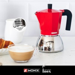 Monix M863106 cafetera manual Cafetera italiana 0,37 L Rojo