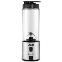 Ufesa Onyx GO & UP! 0,4 L Batidora de vaso Negro, Acero inoxidable