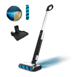 Cecotec FreeGo Wash Mopa eléctrica Batería Seca y húmeda Sin bolsa 40 W Negro, Azul