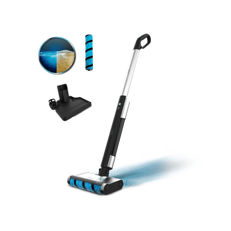 Cecotec FreeGo Wash Mopa eléctrica Batería Seca y húmeda Sin bolsa 40 W Negro, Azul