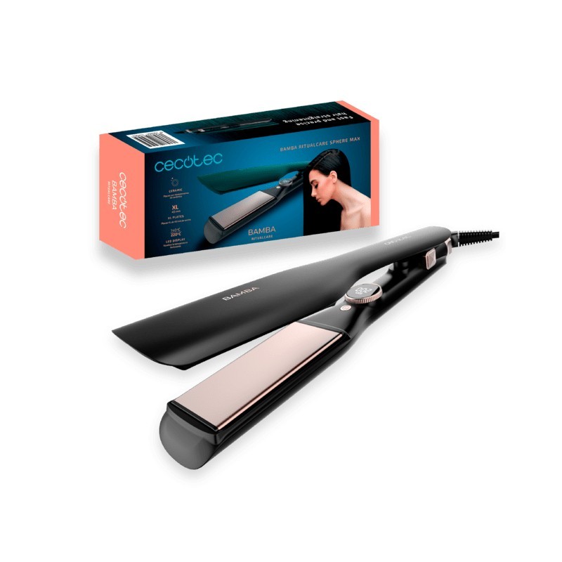 Cecotec Bamba RitualCare Sphere Max Plancha de pelo Caliente Negro 1,8 m