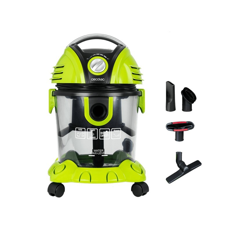 Cecotec Wet&Dry T 15 L Aspiradora de tambor Seca y húmeda 1200 W Sin bolsa