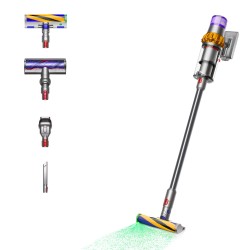 Dyson V15 Detect Absolute Aspiradora escoba 2 en 1 Batería Secar Sin bolsa 0,76 L 660 W Níquel, Amarillo