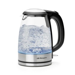 Orbegozo KT 6045 tetera eléctrica 1,7 L 2200 W Negro, Transparente
