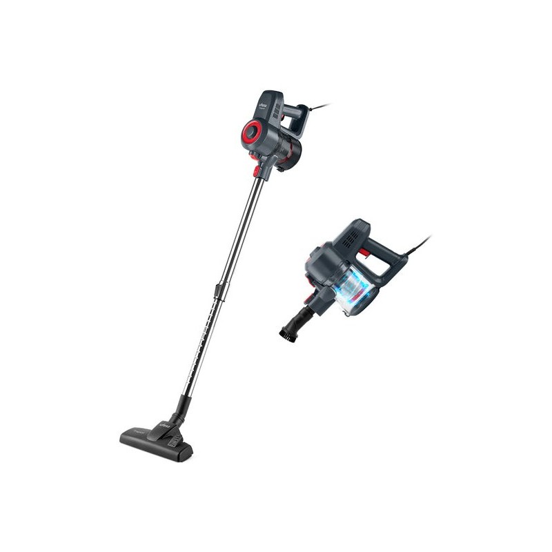 Ufesa 81405924 aspiradora de pie y escoba eléctrica Corriente alterna Secar HEPA Sin bolsa 600 W Negro, Gris