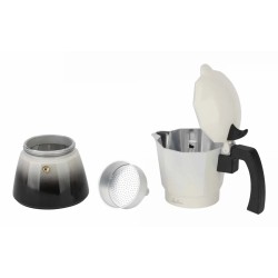 JATA HCAF2409 cafetera manual Cafetera italiana 0,45 L Negro, Blanco
