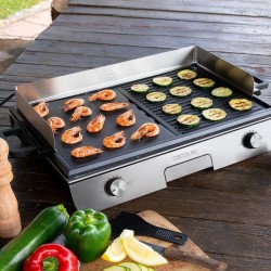 Cecotec 03182 barbacoa y parrilla al aire libre Isla de cocina Eléctrico Negro, Acero inoxidable 3000 W