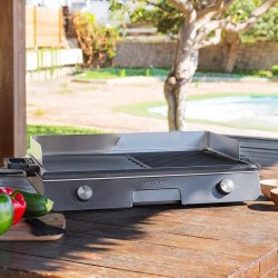 Cecotec 03182 barbacoa y parrilla al aire libre Isla de cocina Eléctrico Negro, Acero inoxidable 3000 W