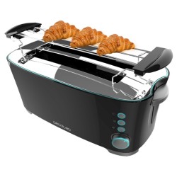 Cecotec 02180 tostadora 7 4 rebanada(s) 1350 W Negro, Acero inoxidable