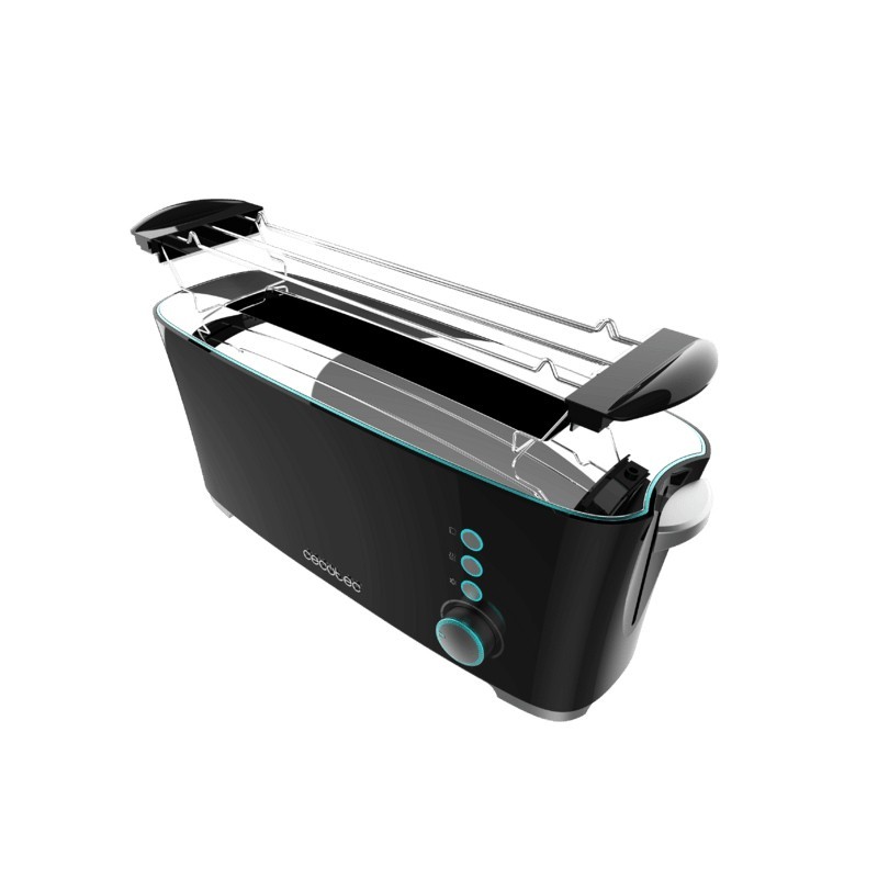 Cecotec 02185 tostadora 7 2 rebanada(s) 1000 W Negro