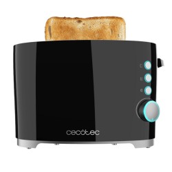 Cecotec 02184 tostadora 7 2 rebanada(s) 650 W Negro, Acero inoxidable
