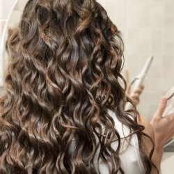 Cecotec Bamba SurfCare Curly Rizador de pelo Caliente Plata, Blanco
