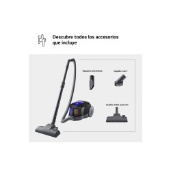 LG VC5506NHTB aspiradora 1,1 L Secar 650 W Sin bolsa