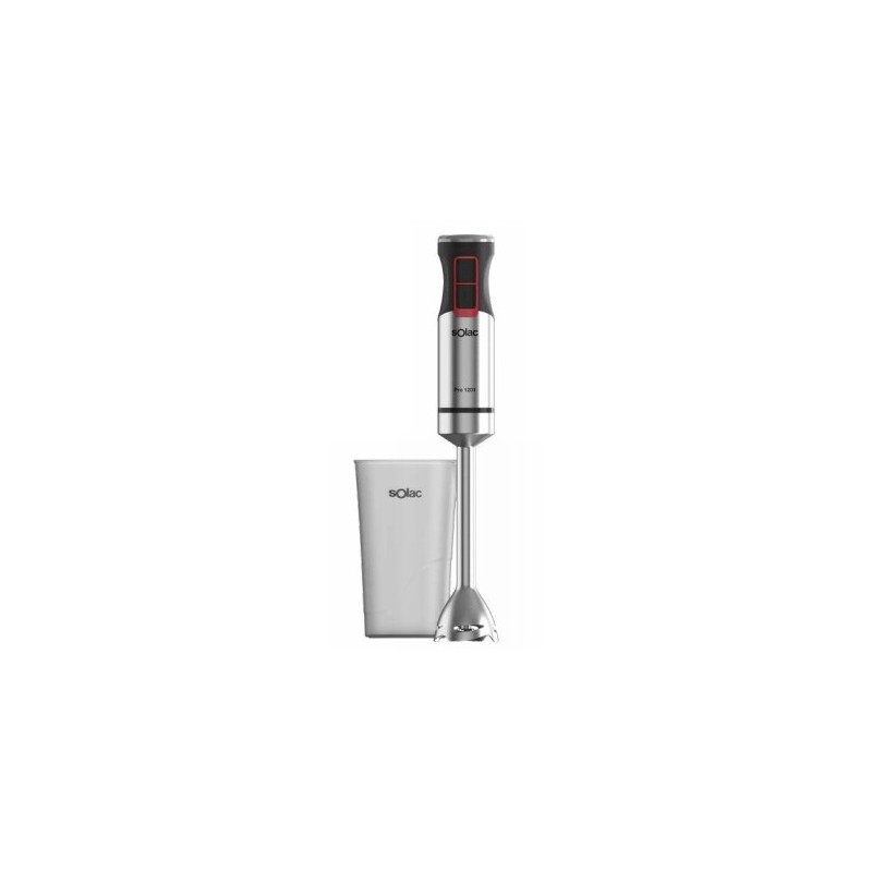 Solac Pro 1201 0,7 L Batidora de inmersión 1200 W Negro, Acero inoxidable