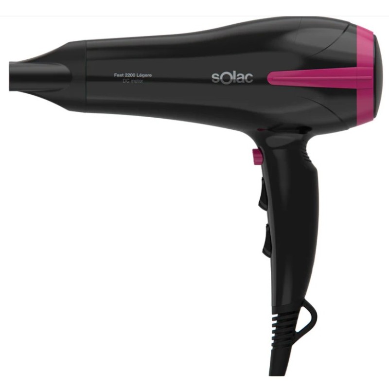 Solac Fast 2200 secador 2200 W Negro, Violeta
