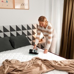 Cecotec Conga RockStar 3000 Mattress aspiradora de mano Negro, Plata, Turquesa Sin bolsa