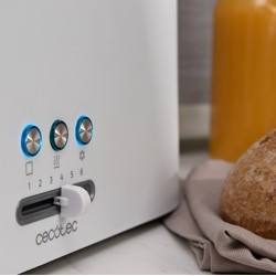 Cecotec 03188 tostadora 6 2 rebanada(s) 980 W Blanco