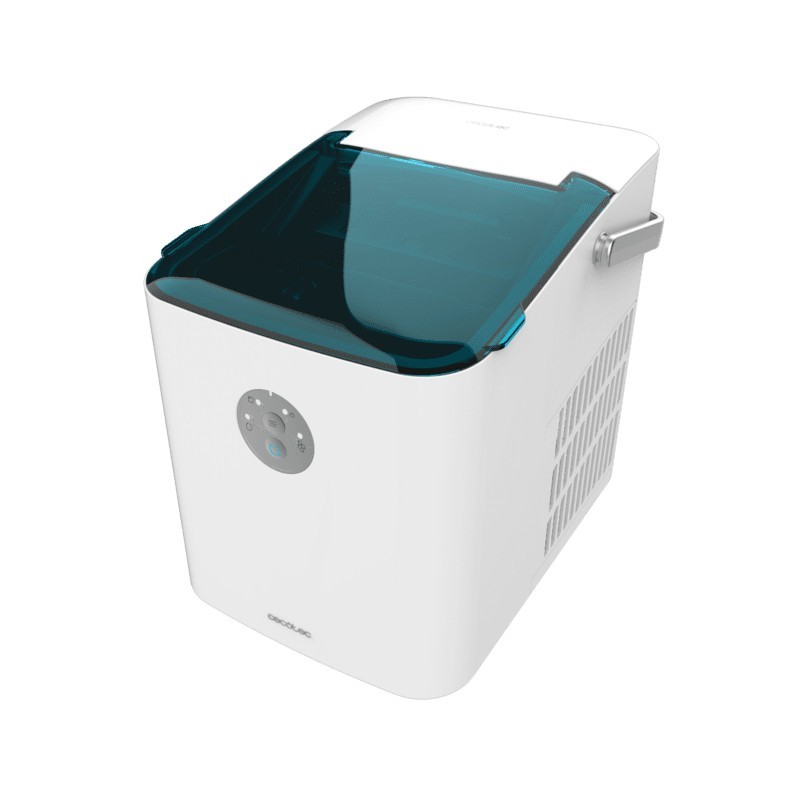 Cecotec Chillin' Ice 1200 Go Máquina para hacer cubitos de hielo portátil 12 kg 24h 120 W Azul, Blanco