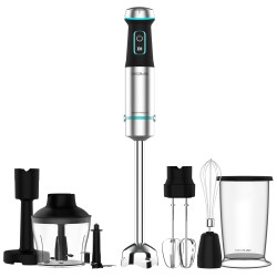 Cecotec Power TitanBlack 1200 XL PerfectCream&Crush Batidora de inmersión 1200 W Negro, Verde, Acero inoxidable