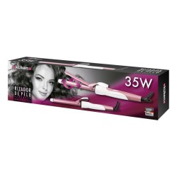 Küken 33910 Utensilio de peinado Rizador de pelo Rosa, Blanco 35 W 2 m