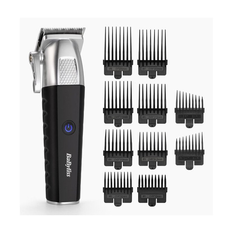 BaByliss E812E cortadora de pelo y maquinilla Negro, Acero inoxidable 8 Ión de litio