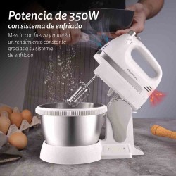 Grunkel AM-350TURBO5BOWL batidora Batidora de varillas 350 W Blanco