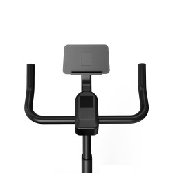 Ksix Bicicleta estática indoor KB01, Soporte Tablet y Smart Phone, Ajustable, Compatible apps Kinomap y Zwift, Negro