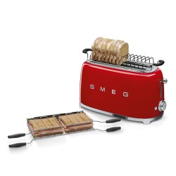 Smeg TSF02RDEU tostadora 6 4 rebanada(s) 1500 W Rojo