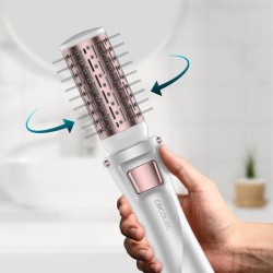 Cecotec 03446 Utensilio de peinado Herramienta de peinado con múltiples accesorios Caliente Gris, Oro rosado 1000 W 1,8 m