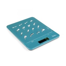 JATA HBAL1204 báscula de cocina Azul Encimera Rectángulo Báscula electrónica de cocina