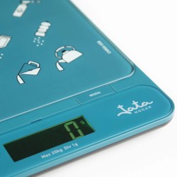 JATA HBAL1204 báscula de cocina Azul Encimera Rectángulo Báscula electrónica de cocina