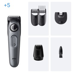 Braun BeardTrimmer 3 BT3560 depiladora para la barba Batería 40 2 cm Negro, Gris