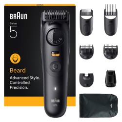 Braun BeardTrimmer 5 BT5560 depiladora para la barba Batería 40 2 cm Mojado y seco Negro