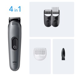 Braun AIO3500 cortadora de pelo y maquinilla Negro, Gris 14 Níquel-metal hidruro (NiMH)