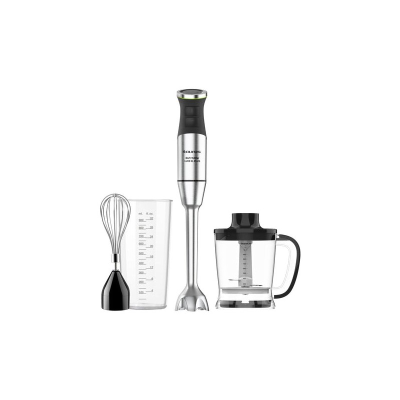 Taurus BAPI 1500 LUXE XL PLUS Batidora de vaso portátil 1500 W Negro, Acero inoxidable