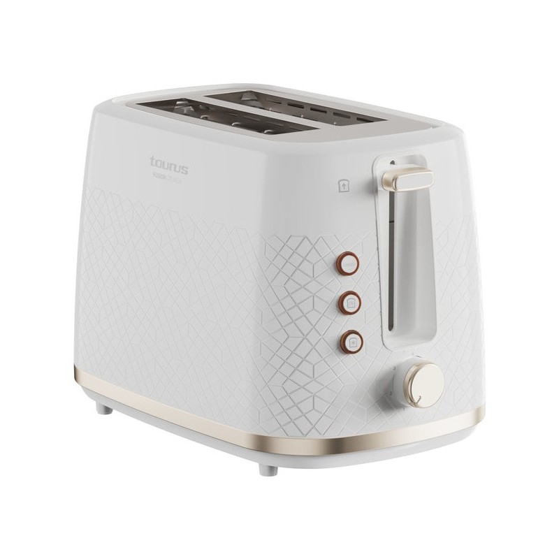 Taurus TO800P tostadora 7 2 rebanada(s) 800 W Blanco
