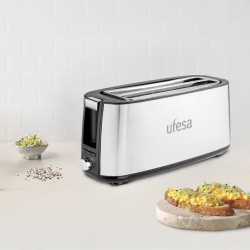 Ufesa Duo Plus 7 2 rebanada(s) 1400 W Plata