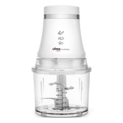 Ufesa 70506147 picadora eléctrica de alimentos 0,5 L 400 W Transparente, Blanco