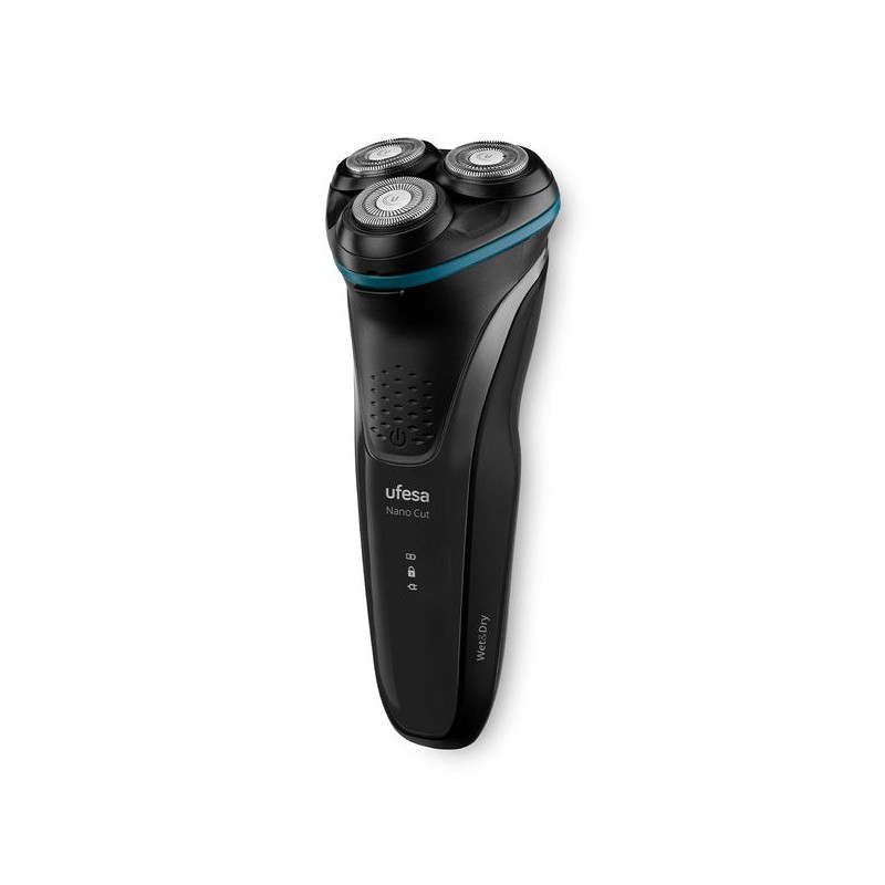 Ufesa Flex Nano Cut Máquina de afeitar de rotación Negro