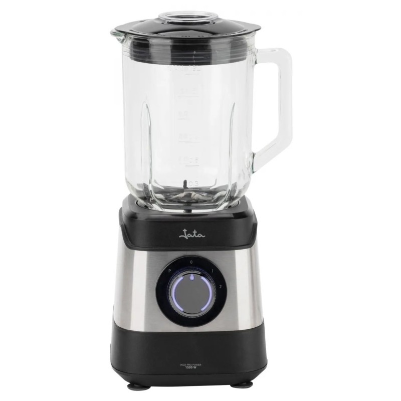 JATA JEBT3855 licuadora 1,8 L Batidora de vaso 1500 W Negro, Acero inoxidable, Transparente